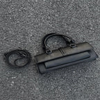 Spliced PU Shoulder Bag